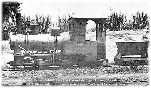 Krauss #1 at Catumbela Sugar Factory (0-4-0WT Krauss 8047/22)