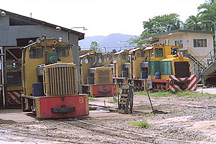 Several Mulgrave Mill locomotives